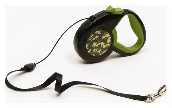 Рулетка "Пижон" с прорезиненной ручкой, 5 м, до 25 кг, трос, чёрно-зелёная