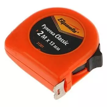 Рулетка Sparta Classic, 2 м х 13 мм, пластиковый корпус