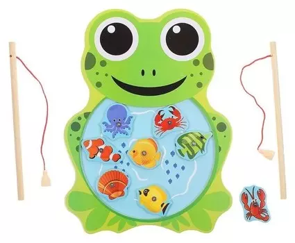 Рыбалка "Лягушонок", 8 элементов, 2 удочки