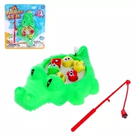 Рыбалка заводная «Морские приключения» 6 рыбок, 1 удочка