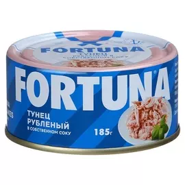 Рыбные консервы Fortuna тунец рубленый 185г