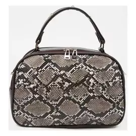 Саквояж, 2 отдела на молниях, наружный карман, регулируемый ремень, цвет коричневый