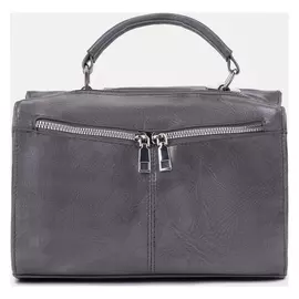 Саквояж, отдел на молнии, 3 наружных кармана, цвет серый