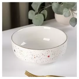 Салатник «Алиса», 17,5×7 см, цвет белый