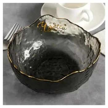 Салатник "Чудеса", чёрный 16 см