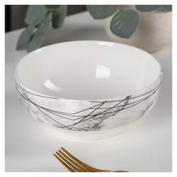 Салатник доляна «Мрамор», 370 мл, 15,2×6,9 см