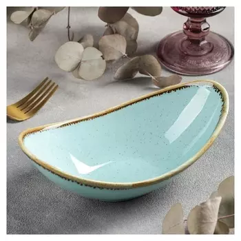 Салатник «Лазурит»,19,5×10,5×7,5 см, цвет голубой