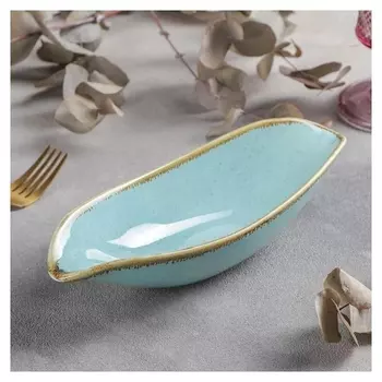 Салатник «Лазурит», 24×9,5×5,5 см, цвет голубой