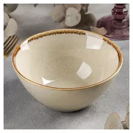 Салатник «Опал», 15,5×7 см, цвет бежевый