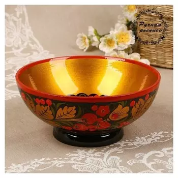 Салатник «Ягодка», 8×19 см, хохлома