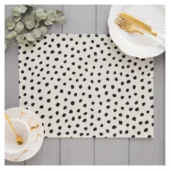 Салфетка декоративная "Горох" 30*40см,100% п/э