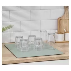 Салфетка для сушки посуды доляна «Текстурный», 38×50 см, микрофибра, цвет светло-зелёный