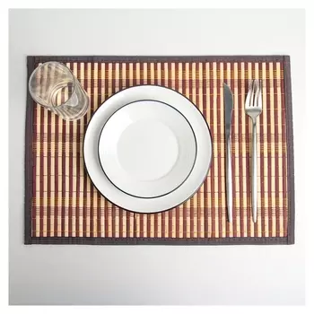 Салфетка кухонная «Кант», 45×30 см, цвет коричневый