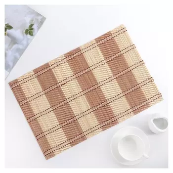 Салфетка кухонная «Путь», 45×30 см, цвет коричневый