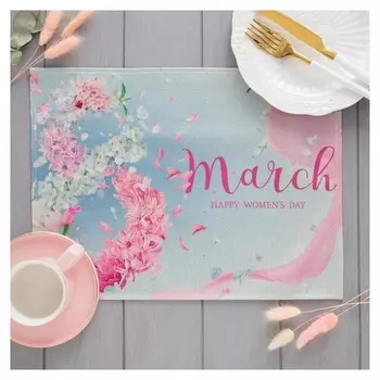 Салфетка на стол «8 марта» 30х40 см