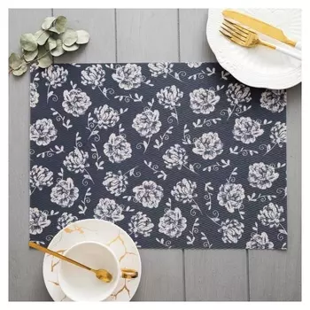 Салфетка на стол "Цветы" пвх, 40х29 см