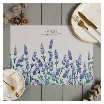 Салфетка на стол доляна "Лаванда" ПВХ 40*29см