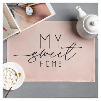 Салфетка на стол доляна My Sweet Home, 30х45 см, полиэстер 100%