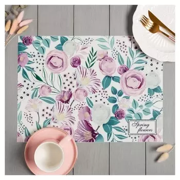 Салфетка на стол доляна "Spring Flowers" ПВХ 40*29см