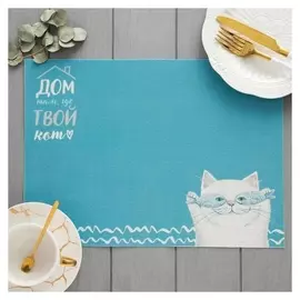 Салфетка на стол "Дом там