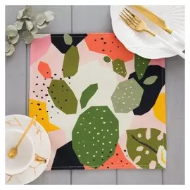 Салфетка на стол «Экзотика» 30х30 см