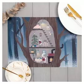 Салфетка на стол "Keep Your House Warm", пвх, 40*29 см