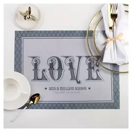 Салфетка на стол Love 30 х 40 см, 100 % п/э, оксфорд 420 г/м2