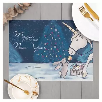 Салфетка на стол "Magic In The New Year", пвх, 40*29 см