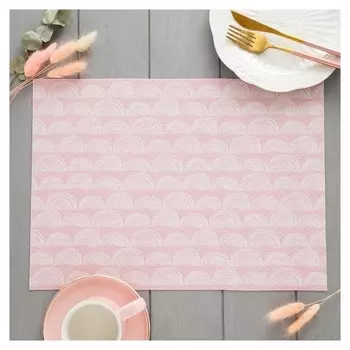 Салфетка на стол "Облака"