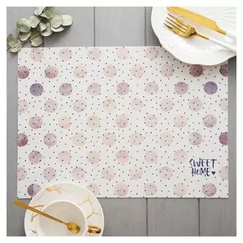 Салфетка на стол "Sweet Home" пвх, 40х29 см