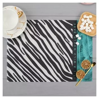 Салфетка на стол "Wild World", пвх, 40х29 см