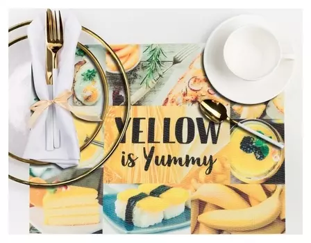 Салфетка на стол "Yellow Is Yummy" 29*40 см