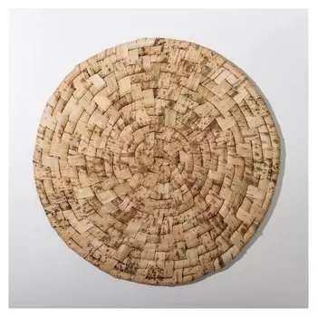 Салфетка плетёная доляна «Песок», D=25 см