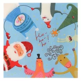 Салфетки бумажные «Новогодний хоровод», 33х33 см, набор 20 шт.