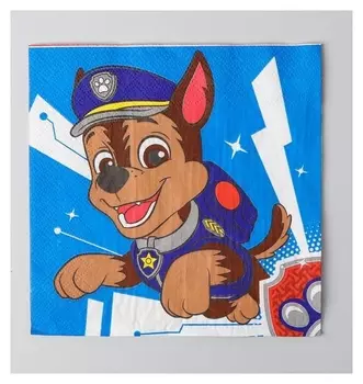Салфетки бумажные «Щенячий патруль», набор 20 шт, 33х33 см