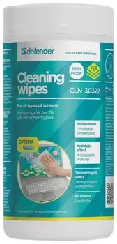 Салфетки для мониторов всех типов Defender Cln30322, в тубе, 100 шт., 30322