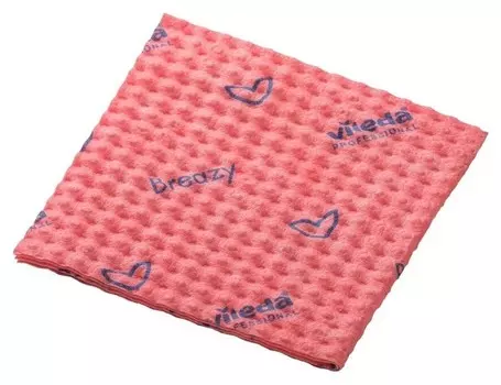 Салфетки хозяйственные Vileda бризи 35,5x35см красные 25шт/уп 161617