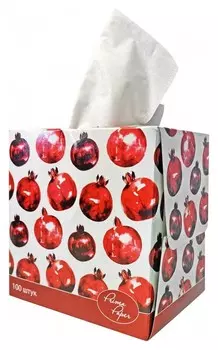 Салфетки косметические куб 2сл. 100шт./уп