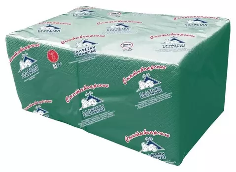 Салфетки Profi Pack 2 сл. 24х24 зеленые 250 шт./уп.