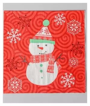 Салфетки «Снеговик», набор 20 шт.