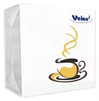 Салфетки Veiro сервировочн.( кофе ), 1-сл.,50шт./уп.24р1/50а