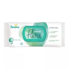 Салфетки влажные детские Pampers Aqua Pure 48шт