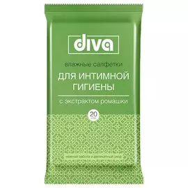 Салфетки влажные для интимной гигиены Diva