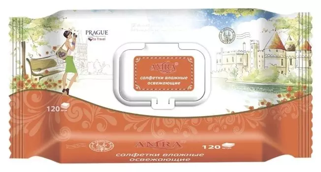 Салфетки влажные освежающие Рrague