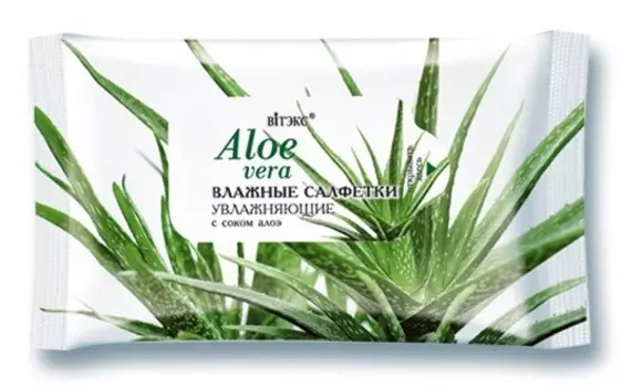 Салфетки влажные увлажняющие с соком алоэ