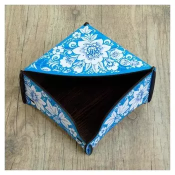 Салфетница деревянная "Антигжель", цветная