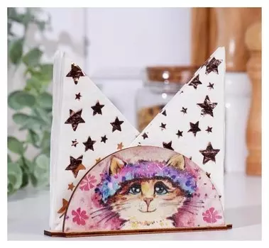 Салфетница "Котик", 13,5×3,1×6 см