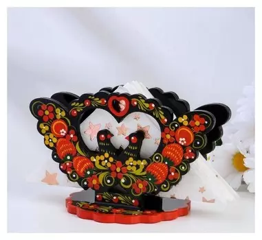 Салфетница "Птица", с художественной росписью