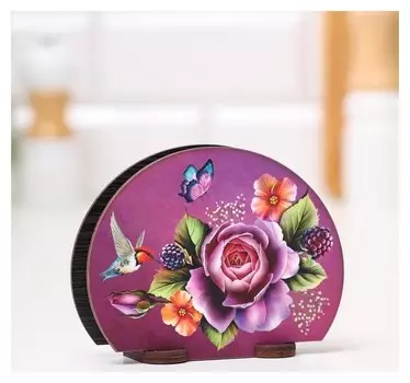 Салфетница "Ягодный букет", 13х10х5 см