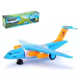 Самолёт "Авиалайнер" работает от батареек, световые и звуковые эффекты